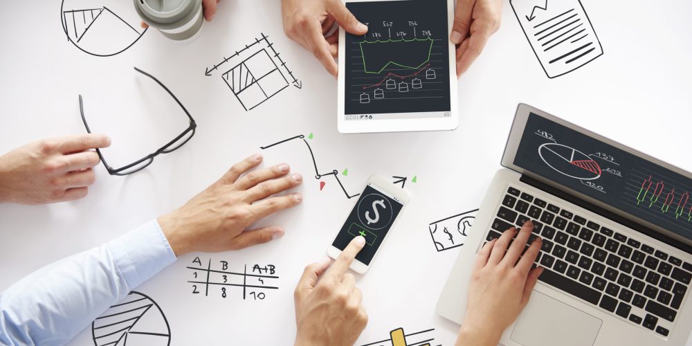 Hands on the table during business meeting